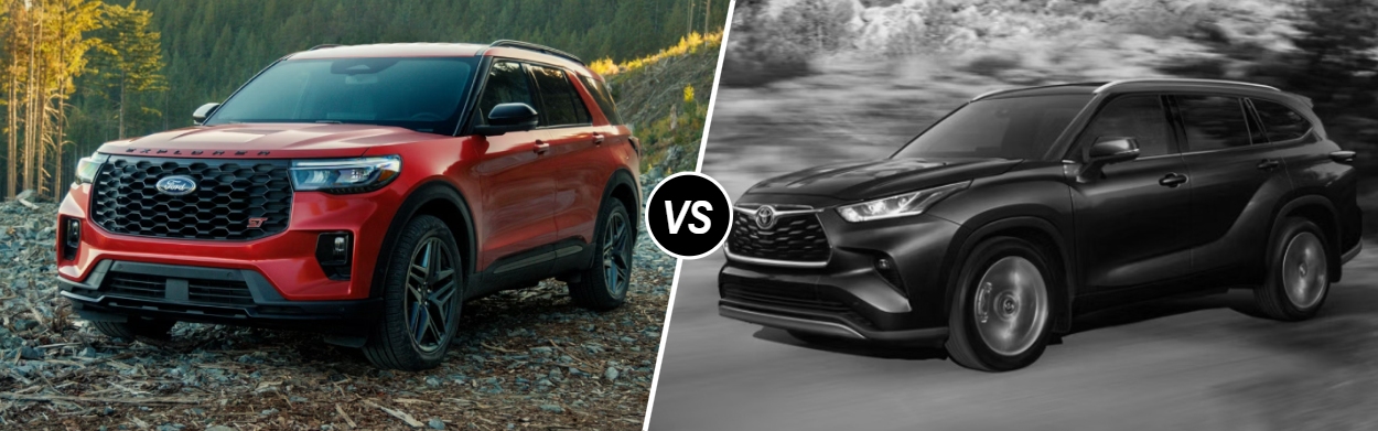 2026 Ford Explorer vs 2026 Toyota Highlander in Fenton, MI 2026 Ford Explorer vs 2026 Toyota Highlander in Fenton, MI