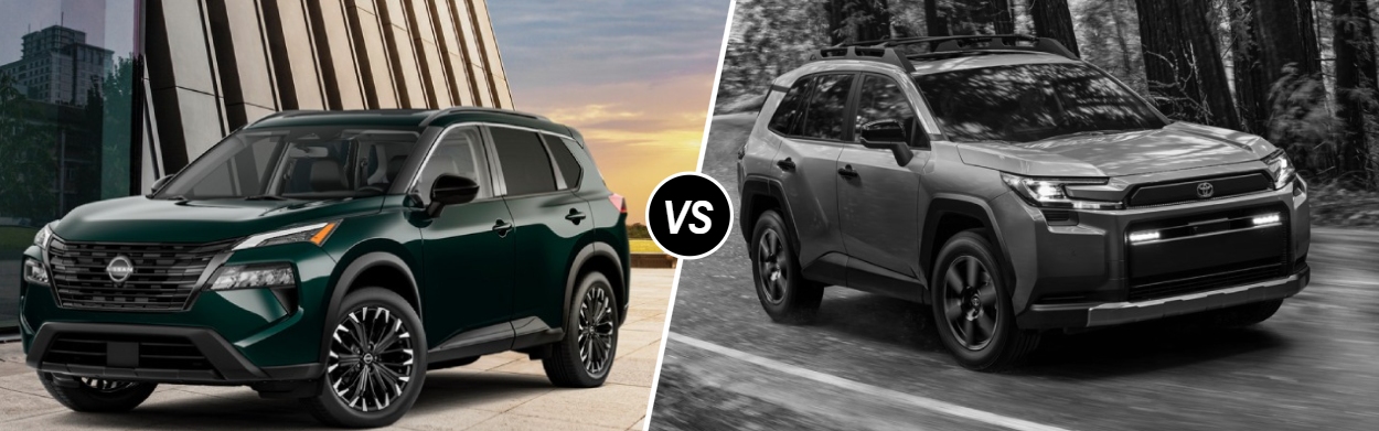 2026 Nissan Rogue vs 2026 Toyota RAV4 near Jackson, TN 2026 Nissan Rogue vs 2026 Toyota RAV4 near Jackson, TN