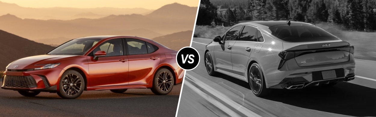 2026 Toyota Camry vs 2026 Kia K5 in Portland, OR 2026 Toyota Camry vs 2026 Kia K5 in Portland, OR