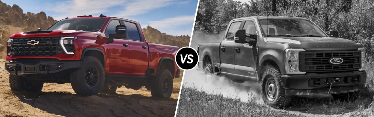2025 Chevrolet Silverado 2500 HD vs 2025 Ford F-250 near Pullman, WA