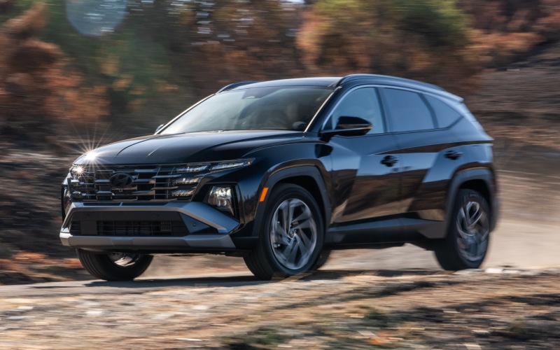 Is HTRAC All Wheel Drive standard on the 2025 Hyundai Tucson Hybrid for winter driving around Green Bay, WI?