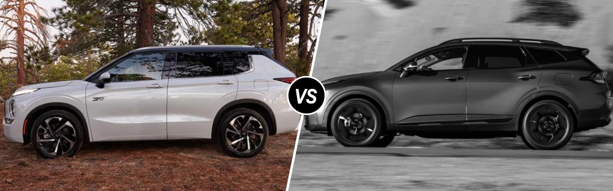 2025 Mitsubishi Outlander Plug-In Hybrid vs 2025 Kia Sportage Plug-in Hybrid in Quakertown, PA