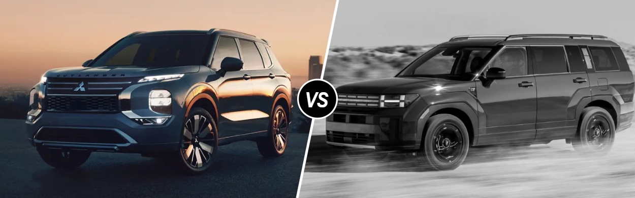 2026 Mitsubishi Outlander vs 2026 Hyundai Santa Fe near Chicago, IL