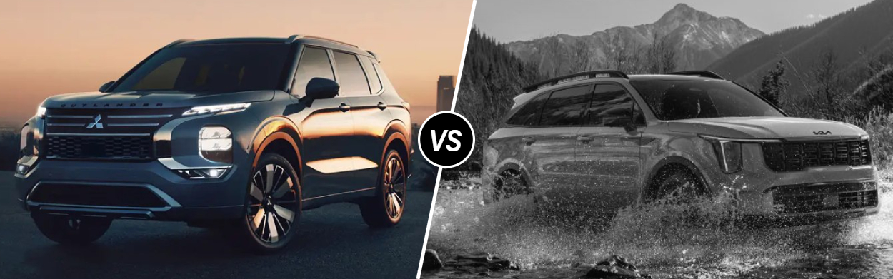2026 Mitsubishi Outlander vs 2026 Kia Sorento near Ypsilanti, MI