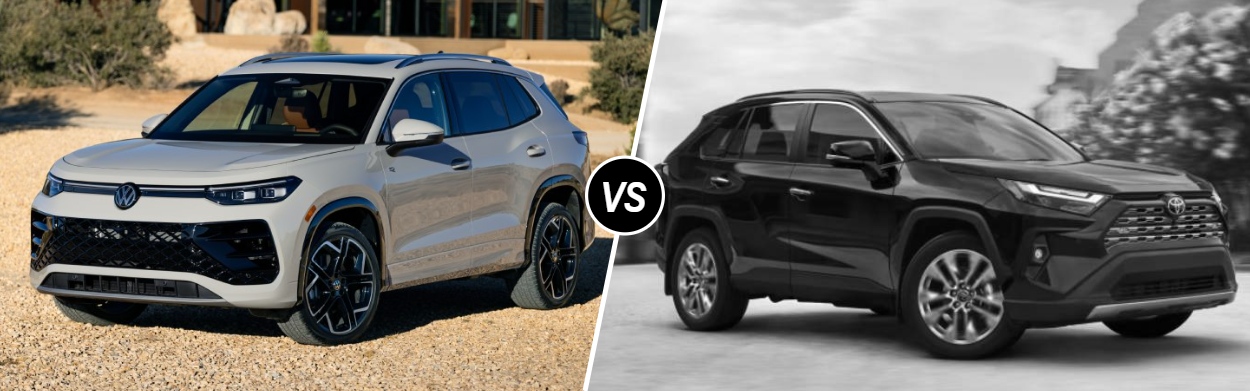 2025 Volkswagen Tiguan vs 2025 Toyota RAV4 near Wausau, WI