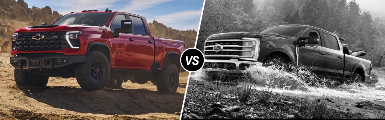 2026 Chevrolet Silverado 2500 HD vs 2026 Ford Super Duty F-250 in Marengo, IA