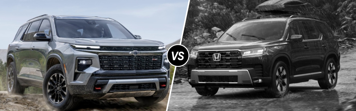 2026 Chevrolet Traverse vs 2026 Honda Pilot in Davenport, IA