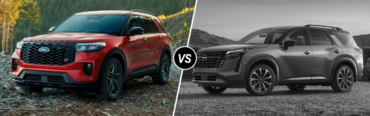 2026 Ford Explorer vs 2026 Nissan Pathfinder in Cumberland, WI
