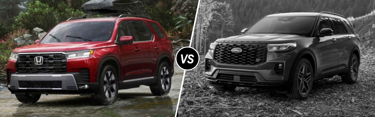 2026 Honda Pilot vs 2026 Ford Explorer near Batavia, IL