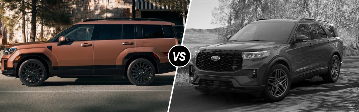 2026 Hyundai Santa Fe vs 2026 Ford Explorer in Tustin, CA