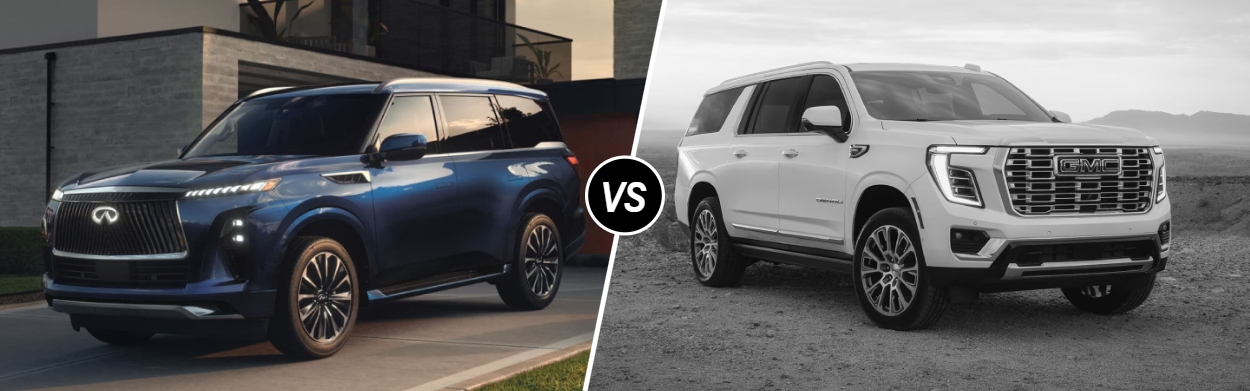 2026 INFINITI QX80 vs 2026 GMC Yukon Denali near Troy, MI