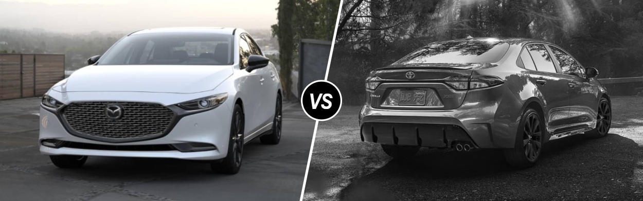 2026 Mazda Mazda3 Sedan vs 2026 Toyota Corolla in Tustin, CA