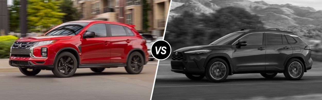 2026 Mitsubishi Outlander Sport vs 2026 Toyota Corolla Cross near South Fayette, PA