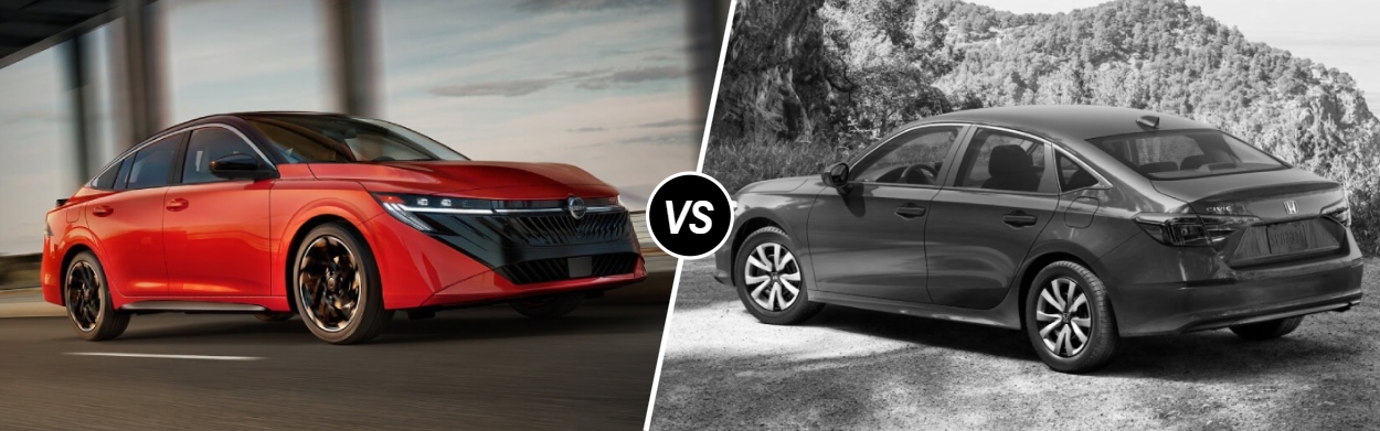 2026 Nissan Sentra vs 2026 Honda Civic Sedan near Sewell, NJ